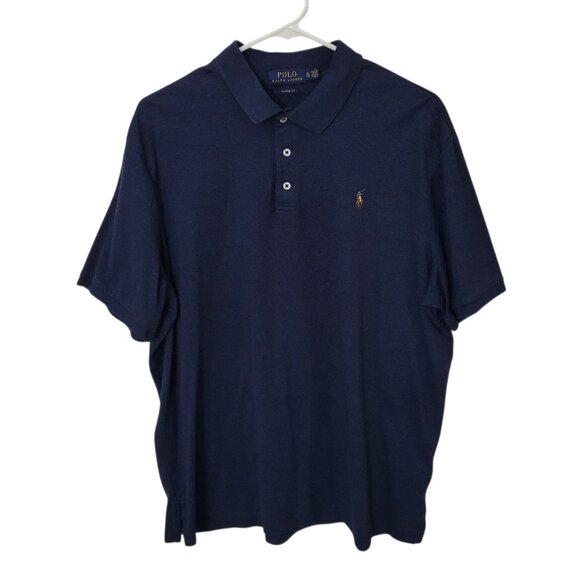 Polo Ralph Lauren Classic Fit Polo Navy Short Sleeve Mens XL Preppy Normcore - Picture 10 of 10